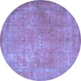 thumbnail image 1 of Ahgly Company Indoor Round Persian Blue Traditional Area Rugs, 6' Round, 1 of 4