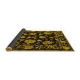 thumbnail image 2 of Ahgly Company Indoor Square Oriental Yellow Traditional Area Rugs, 3' Square, 2 of 4