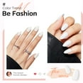 thumbnail image 5 of Modelones White Press on Nails Almond, Short Almond Fake Nails, Reusable Nail Kit with Nail Glue Adhesive Tabs Mini Nail File, Nails Press Ons 32Pcs 16 Sizes, Women Girl Gift, 5 of 8