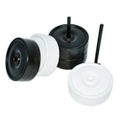 Kettler Junior Giant Checker Pieces Set. Includes 12 White and 12 Black - 4 x 4 x 1.7 inches