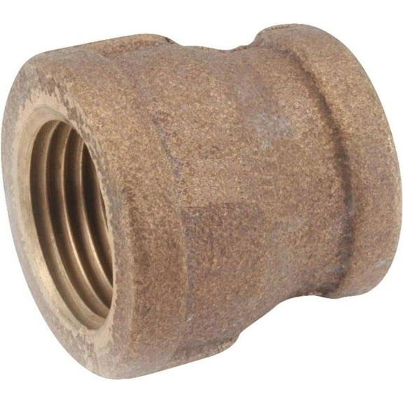 Anderson Metals 738119-0806 1/2-Inch by 3/8-Inch Low Lead Reducing Coupling, Brass