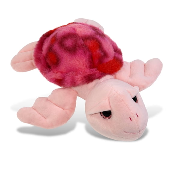 DolliBu Pink Tie-Dye Sea Turtle Super Soft Stuffed Animal, Cute Realistic Stuffed Animals for Girls, Boys, Adults Animal Gifts, Kids Nursery Decor for Newborn, Cuddly Soft Baby Plush Toys - 10 Inches