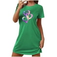 thumbnail image 2 of WJHWSX Nightgowns for Women,Womens Nightgown,Breathable,Slip-On,Printed,Green,L, 2 of 5