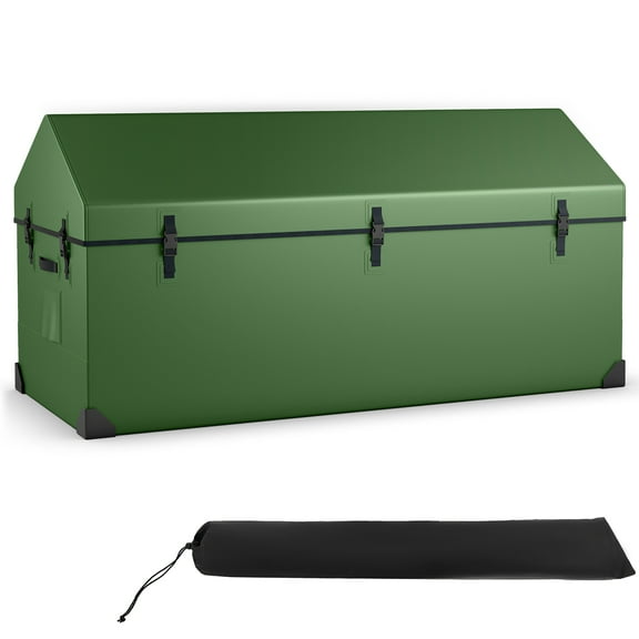 Gymax 174 Gallon Outdoor Tool Box All Weather Tarpaulin Deck Box w/ Convenient Handles