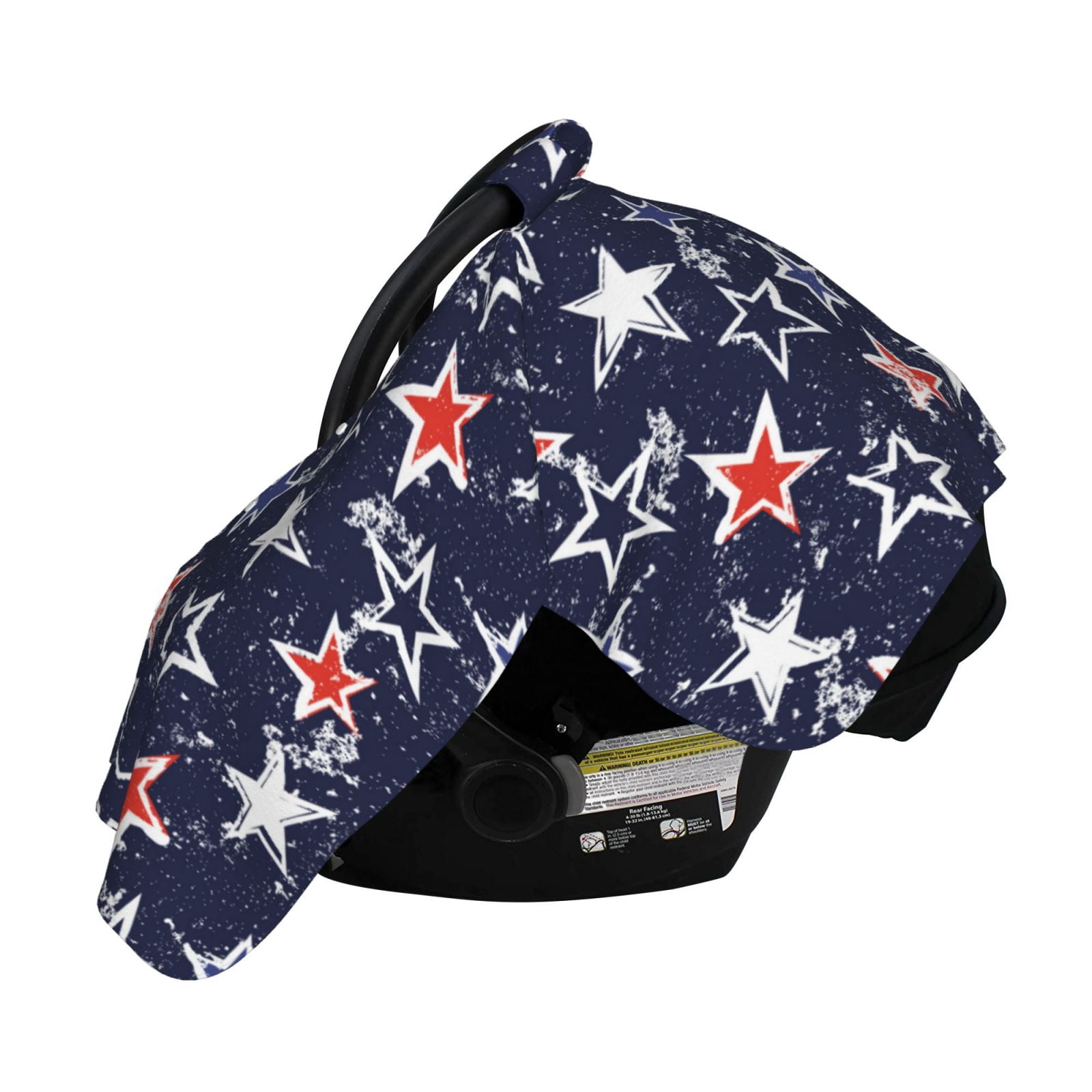 Naloa Watercolor Stars Baby Car Seat Cover, Breathable Baby Carrier Cover, Multiuse Baby Carrier Cover & Nursing Breastfeeding Cover