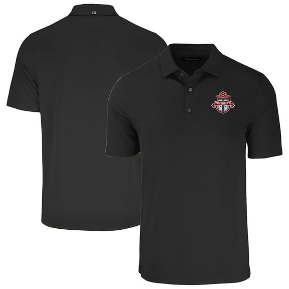 Men's-Cutter & Buck  Black Toronto FC Forge Eco Stretch Recycled Polo