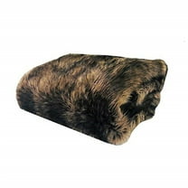 Plutus 60" x 84" Mountain Coyote Handmade Luxury Throw in Light and Dark Brown