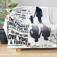 thumbnail image 2 of Gifts for Son from Mom Fathers Day Birthday Gifts to My Son Blanket Boys Christmas Valentines Day Gifts for Him Love Son Letters Printed Soft Flannel Fleece Blanket for Bed Couch 60" x 50", 2 of 6