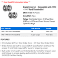 thumbnail image 2 of Brake Rotor Set - Compatible with 1993 - 1997 Ford Thunderbird 1994 1995 1996, 2 of 2