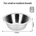thumbnail image 2 of Cuencos Fri4Free de acero inoxidable para colgar perros, 2 unidades, 600 ml, 2 of 7