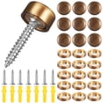 thumbnail image 1 of 16 Ensembles de Vis Décoratives Vis Auto-Tapotantes Vis de Fixation Attaches Décoratives Vis Rétro Couvrant Matériel avec Capuchons, 1 of 9