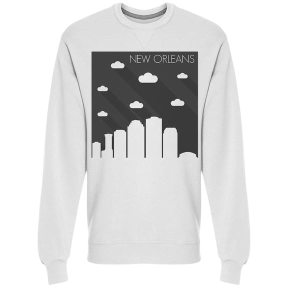New Orlean Silhouette Sweatshirt Men -Image by Shutterstock, Male XX-Large