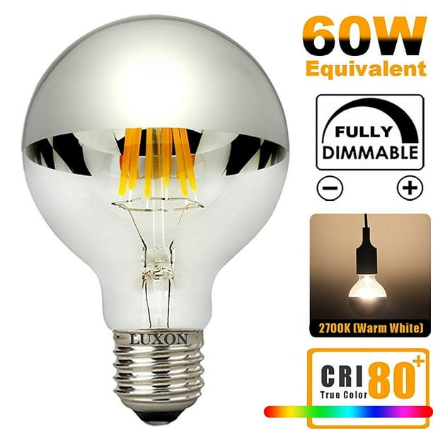 Half Chrome Light Bulb Dimmable Led Edison Silver Bowl Tipped Bulbs 6w 60w Equivalent G80 G25 Globe Round Mirror Vintage Vanity Decorative E26 Medium Base Warm White 2700k - Ceiling Fan Light Bulb Bunnings Half Chrome Light Bulb Dimmable Led Edison Silver Bowl Tipped Bulbs 6w 60w Equivalent G80 G25 Globe Round Mirror Vintage Vanity Decorative E26 Medium Base Warm White 2700k - Ceiling Fan Light Bulb Bunnings