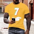 thumbnail image 1 of Tops para hombre, blusas y camisas de manga corta con cuello redondo para hombre, jersey informal con cuello redondo estampado para hombre, pantalones cortos deportivos para fitness, blusa de poliéste, 1 of 5