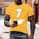 thumbnail image 1 of Tops para hombre, blusas y camisas de manga corta con cuello redondo para hombre, jersey informal con cuello redondo estampado para hombre, pantalones cortos deportivos para fitness, blusa de poliéste, 1 of 5