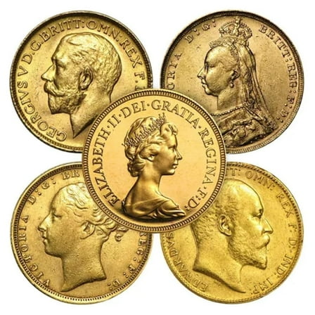 British Sovereign Gold Coin Avg Circ (Random Year)