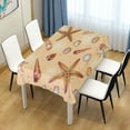 thumbnail image 6 of Coolnut Shell Starfish Painting Rectangle Tablecloth,Dinner Table Cover for Outdoor & Indoor Patio, Picnic, BBQ, Holiday Party 54x72In, 6 of 7
