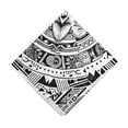 thumbnail image 3 of Ambesonne Rustic Unisex Bandana, Southwestern Cow Sketch Art, , Charcoal Grey and White, 3 of 4