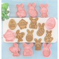 thumbnail image 4 of 16PCS Easter Cookie Cutter Mold Eggs Rabbit Chick For Easter Party, 4 of 5