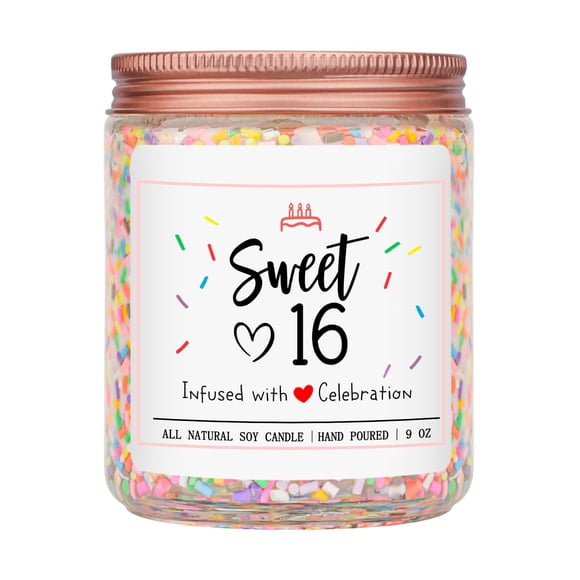 Vela de aromaterapia Homsolver, regalo de cumpleaños número 16 para niñas