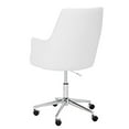thumbnail image 2 of Sunpan Chase 17-21" Transitional Faux Leather Office Chair in White, 2 of 5