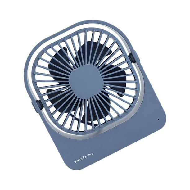 Cateissary Ventilador portátil de escritorio, ventilador de rotación ajustable, ventiladores de refrigeración de 3 velocidades, senderismo al Electrónica Gris