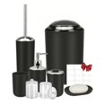 thumbnail image 1 of Juego De Accesorios De Ba&ntilde;o De 8 Piezas con Bote De Basura, Dispensador De Jab&oacute;n, Jabonera, Soporte para Cepillos Dental, Inodoro Cepillo Y Bote, Recipientes Ba&ntilde;o Qtip, 1 of 8