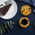 thumbnail image 6 of FMSHPON Halloween Party Set of 8 Round Coaster for Drinks, Absorbent Ceramic Stone Coasters Cup Mat with Cork Base for Home Kitchen Room Coffee Table Bar Decor, 6 of 6