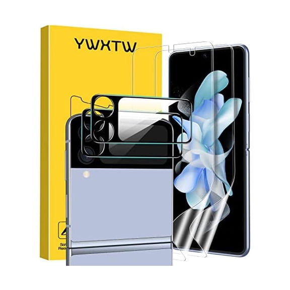 [2 2 Pack] for Samsung Galaxy Z Flip 4 5G EPU Screen Protector   Camera Lens Protector Tempered Glass, Upgraded Ultra-Thin High Definition Clear Full Coverage Case Friendly