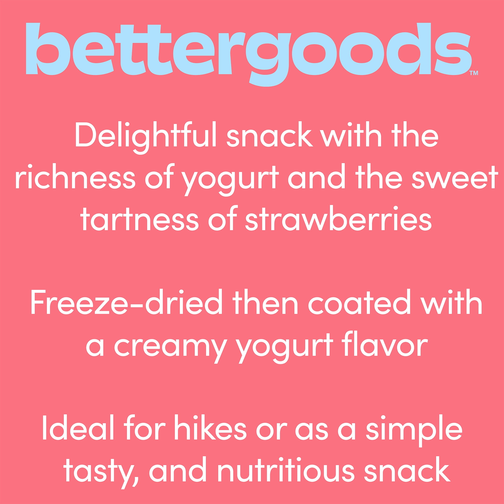 bettergoods Yogurt Flavored Freeze Dried Strawberries, 9 oz