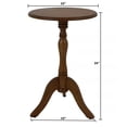 thumbnail image 4 of Decor Therapy Chic Pedestal Round Accent Table, 24"x 15"x 15" - Honeynut, 4 of 6