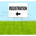 thumbnail image 1 of Registration Left (18" x 24") Yard Sign, Includes Metal Step Stake, 1 of 6