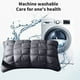 thumbnail image 4 of Almohada de hotel con núcleo ultra suave que protege las vértebras cervicales. Almohada para el hogar con núcleo de terciopelo trenzado. 18.89 x 29.13 pulgadas., 4 of 6