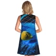 thumbnail image 2 of Bixox Robe Sans Manches à Imprimé Balle de Tennis pour Femmes avec Poches, Robe Décontractée Longueur Genou pour l'Été-Grand, 2 of 7