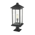 thumbnail image 5 of 1 Light Outdoor Pier Mount Light In Coastal Style-26 Inches Tall And 9.5 Inches Wide Z-Lite 531Phbxlr-533Pm-Bk, 5 of 6