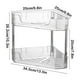 thumbnail image 3 of Organizadores de armario y almacenamiento, Organización y almacenamiento, Estante doble para cocina, encimera, estante triangular esquinero para colgar especias, estante esquinero de pared sin agujero, 3 of 6