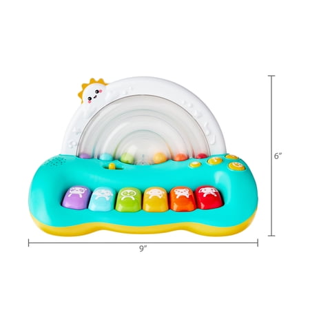 SPARK CREATE IMAGINE SPARK.CREATE.IMAGINE RAINBOW PIANO FOR TODDLERS, AGES 18 MONTHS AND UP – TOY MUSICAL INSTRUMENT