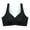 Black, variant on Bras for Women No Underwire Women's Soft Cotton Lace Wirefree Plus Size Bras Full Coverage Non Padded Bra Yellow,XXL