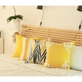 thumbnail image 2 of Geometric Yellow Lit Square 18" Throw Pillow Cover (Set of 2), 2 of 5