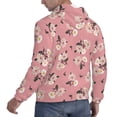 thumbnail image 6 of Sikiie Rose Flowers Men's Hoodie, Essentials Hoodie, Sweatshirt, Pullover Hooded Sweatshirt for Men-Medium, 6 of 7