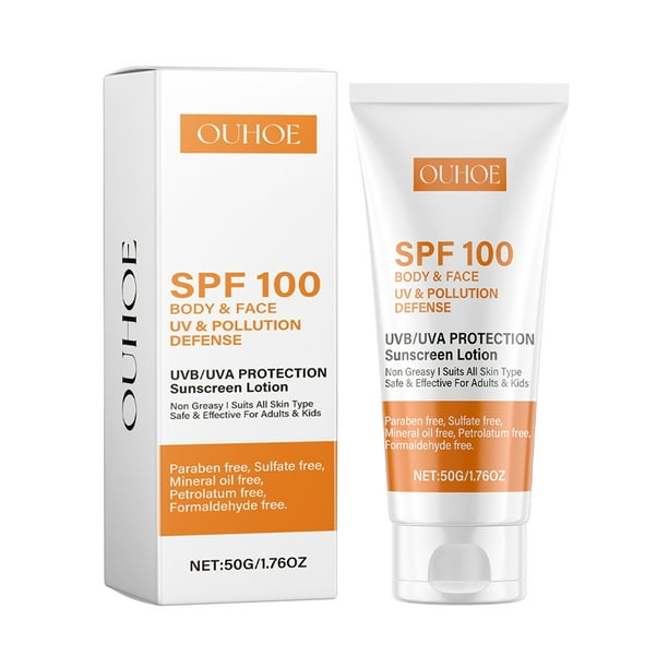 Protectora Solar para Rostro Y Cuerpo 50 G Antienvejecimiento SPF 100+ Viajes Al Aire Libre