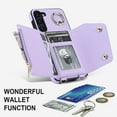 thumbnail image 4 of Phone Case for Samsung Galaxy S23 5G Wallet Cover with Screen Protector and Ring Stand Credit Card Holder Slot Crossbody Strap Cell S 23 23S GS23 G5 SM-S911U 6.1 inch Women Girl Men Boy Purple, 4 of 13