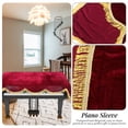 thumbnail image 4 of IFANLANDOR Instrument Accessories Red Velvet with Gold Thread Protective Piano 1Pack, 4 of 5