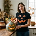 thumbnail image 4 of Womens Funny T Shirts Giant Jack O Lantern Face Sarcastic Halloween Graphic Novelty Tee For Ladies Womens Graphic Tees, 4 of 9