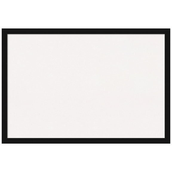 Amanti Art White Cork Board Framed Avon Black Narrow Bulletin Board 38 in. x 26 in.