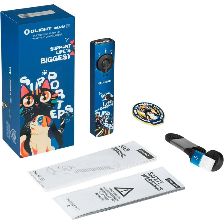 OLIGHT Arkfeld Pro Flat Rechargeable EDC Flashlight with 1300