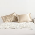 thumbnail image 6 of Ntbay 2 Pack Silky Satin King Pillowcases for Hair and Skin, Luxury and Soft Pillow Cases with Envelope Closure, 20" x 40", Taupe, 6 of 6
