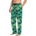 thumbnail image 4 of GZHJMY Men’s Cotton Pajama Pant – Cute Aliens Print Lounge Pjs Bottom with Pockets Drawstring, Pajama Bottoms for Home and Rest, Large, 4 of 5