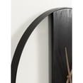 thumbnail image 4 of Kate and Laurel Ladd Modern Glam Numberless Round Wall Clock, 24 Inch Diameter, Black and Gold, Decorative Round Metal and Wood Clock for Living Room Decor, 4 of 10