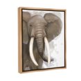 thumbnail image 4 of Stupell Industries Elephant & Modern Splash Animals & Insects Painting Brown Floater Framed Canvas Art Print Wall Art, 25 x 31, 4 of 10